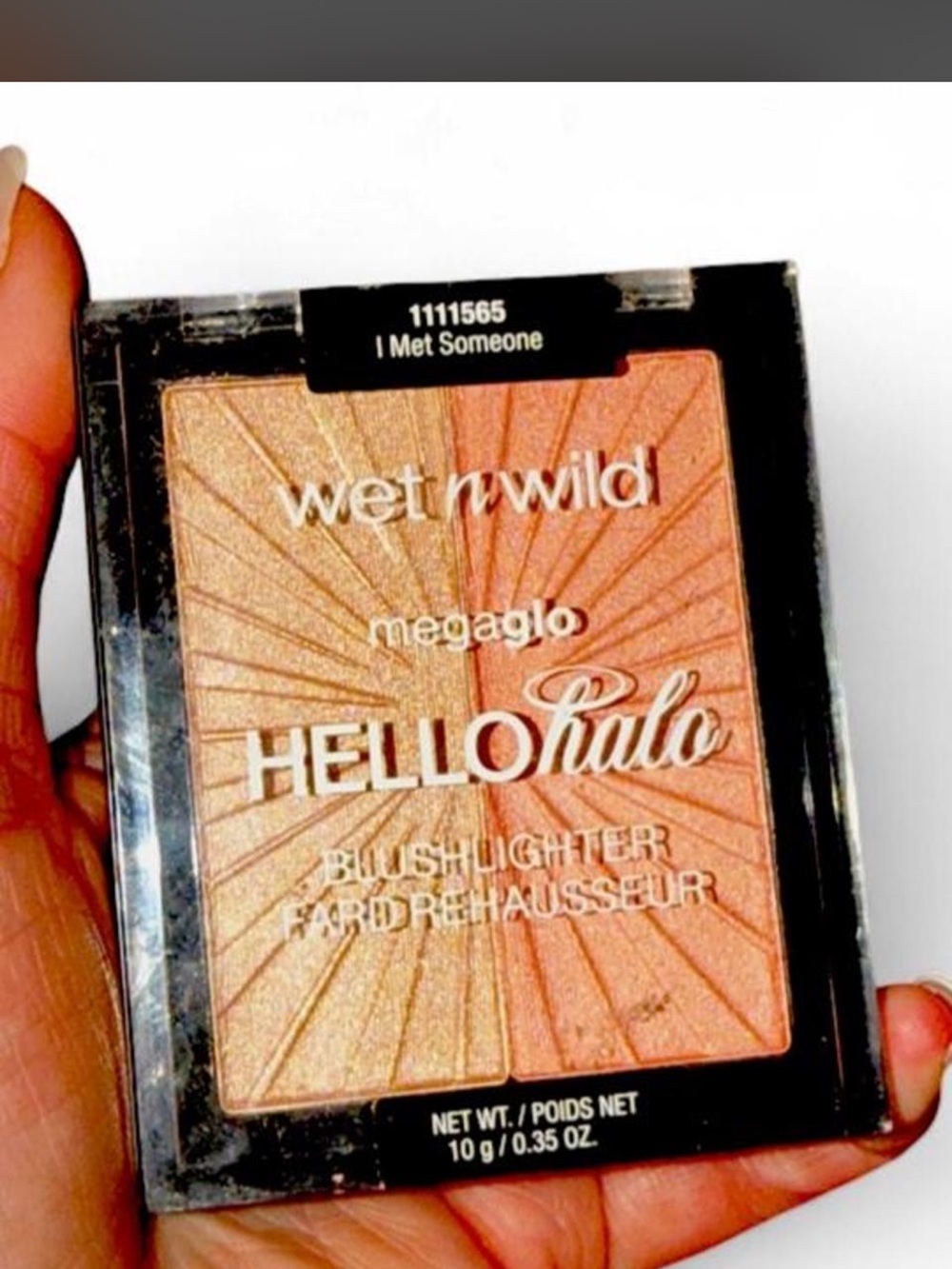 wet n wild Hello Halo MegaGlo Blush/Highlighter Duo - Peach & Champagne